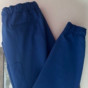 Jaanuu Women Royal Blue Scrub Pants